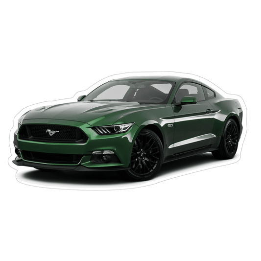 Ford Mustang S197 Sports Car Vinyl Decal / Sticker, Green - Howling Moto