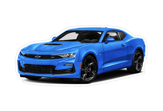 Chevrolet Camaro Sports Car Vinyl Decal / Sticker, Blue - Howling Moto