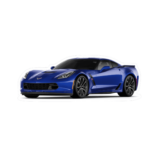 Chevrolet Corvette C7 Sports Car Vinyl Decal / Sticker, Blue - Howling Moto