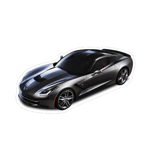 Chevrolet Corvette C7 Sports Car Vinyl Decal / Sticker, Black - Howling Moto