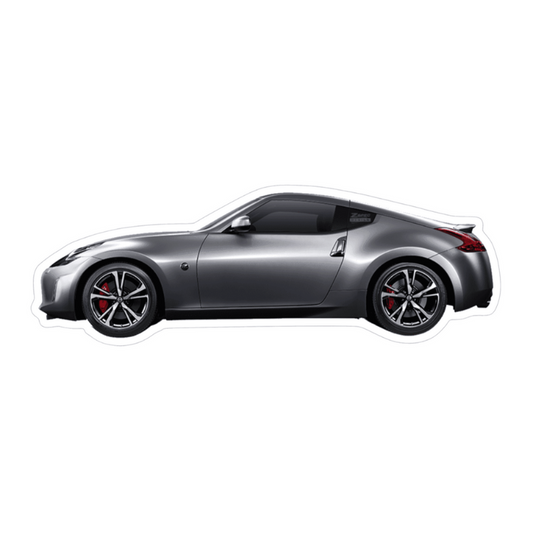 Nissan 370z Z34 Sports Car (Charcoal) Vinyl Decal / Sticker - Howling Moto