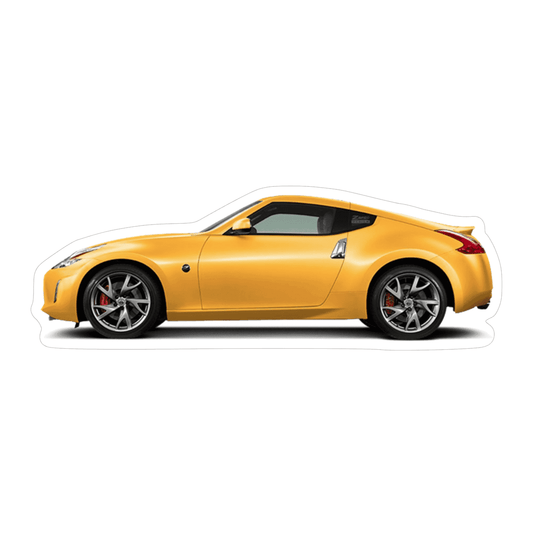 Nissan 370z Z34 Sports Car Vinyl Decal / Sticker, Yellow - Howling Moto