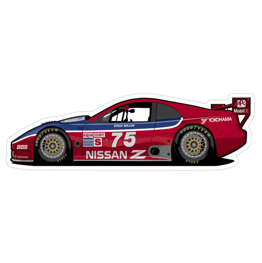 Nissan IMSA #75 Sports Car Vinyl Decal / Sticker - Howling Moto