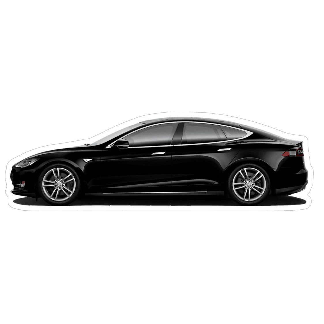 Tesla Model S Electric EV Sedan Vinyl Decal / Sticker - Howling Moto