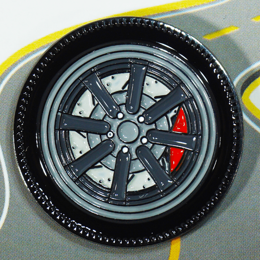 ZSPEC Wheel Pin - JDM Classic Design - great for Lapels, Hats, Backpacks - Howling Moto