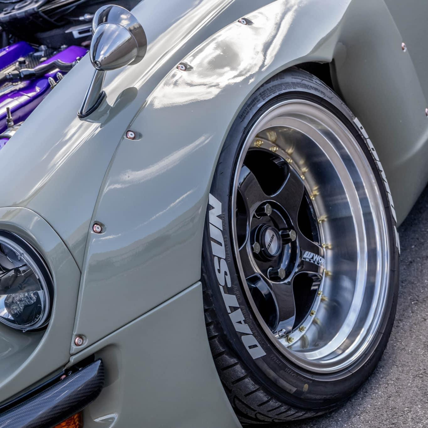 ZSPEC Low-Profile Body Kit Fastener, M5x20mm Titanium & Billet w/RIVET NUT, Per Each - Howling Moto