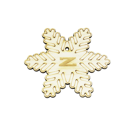ZSPEC Laser-Engraved Wood Ornament, Nissan Z31 300zx Snowflake, 3.75" - Howling Moto