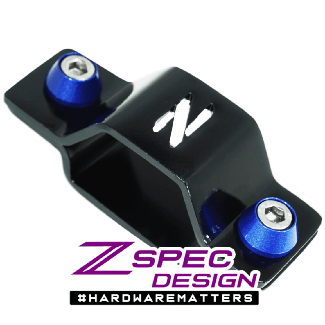 ZSPEC Battery Cable Bracket for '90-99 Nissan 300zx Z32, Black Powdercoat - Howling Moto