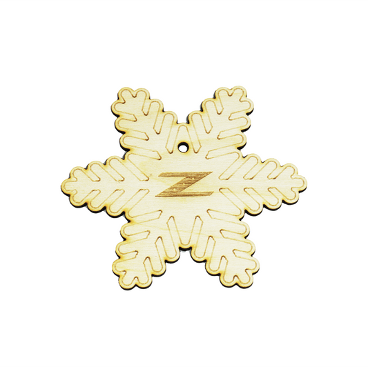 ZSPEC Laser-Engraved Wood Ornament, Nissan Z33/350z Snowflake-Style, 3.75" - Howling Moto