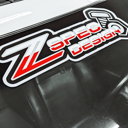 Windshield Banner, ZSPEC Design, Vinyl Sticker Decal, ~16" x  6" - Howling Moto