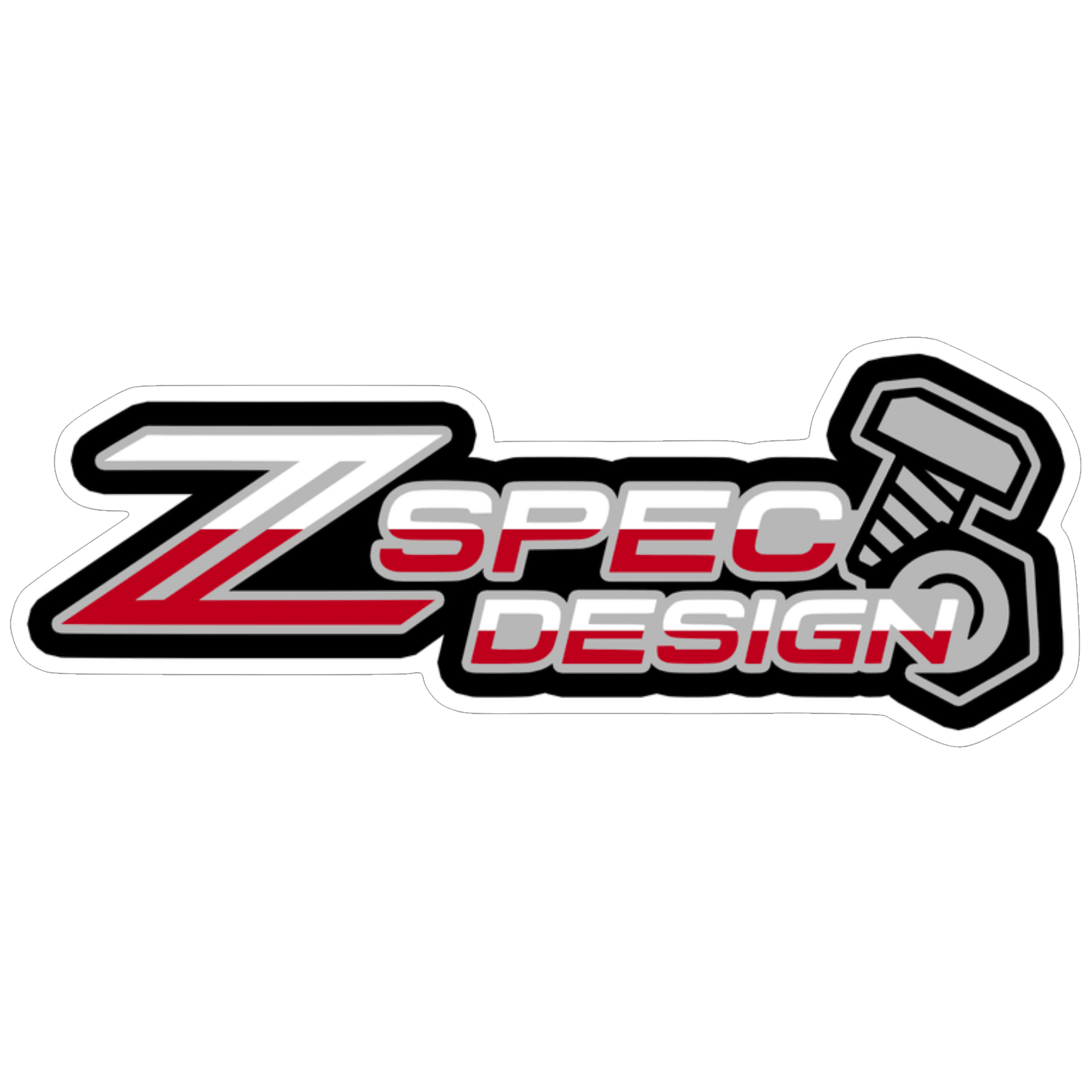 Windshield Banner, ZSPEC Design, Vinyl Sticker Decal, ~16" x  6" - Howling Moto