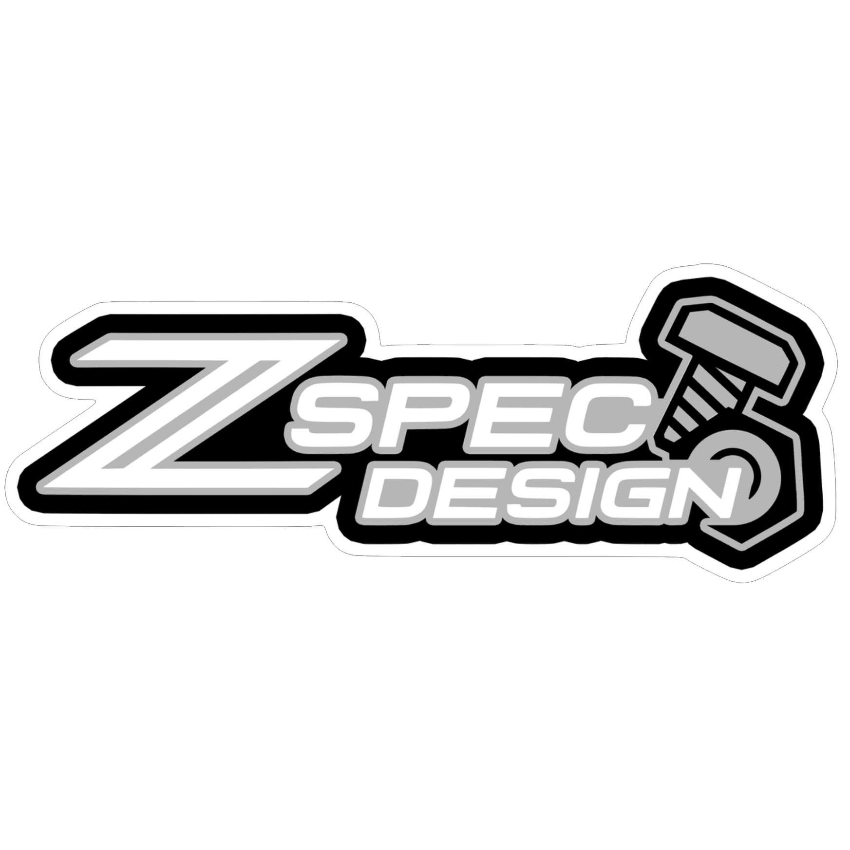 Windshield Banner, ZSPEC Design, Vinyl Sticker Decal, ~16" x  6" - Howling Moto