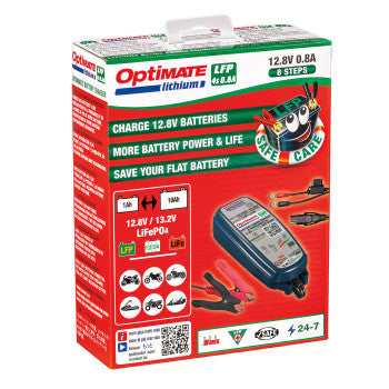 Tecmate Optimate™ Lithium LFP 4S 0.8A Battery Charger - Howling Moto