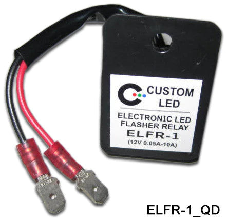 ELECTRONIC LED FLASHER RELAY WITH QUICK DISCONNECTS