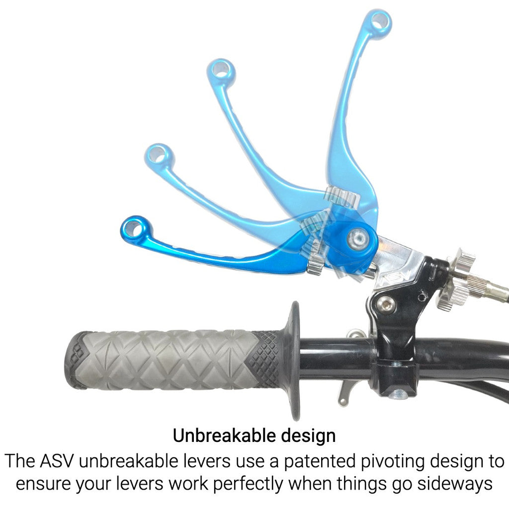 ASV F4 Series Off-Road Brake Lever with perch for cable operated front drum brakes # BDF405SX - Howling Moto