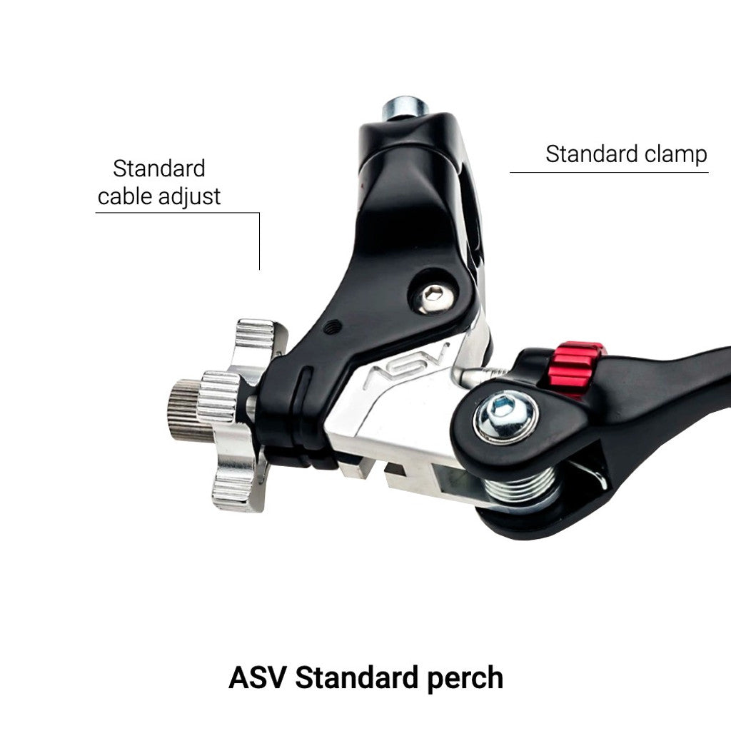 ASV F4 Series Off-Road Brake Lever with perch for cable operated front drum brakes # BDF405SX - Howling Moto