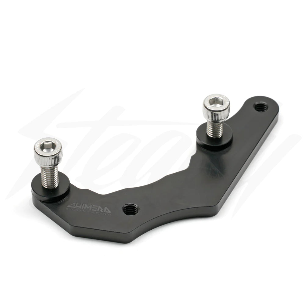 Chimera Engineering Front Caliper Bracket Adapter for P34 Brembo Honda Grom 125 - (2014-2020) - Howling Moto