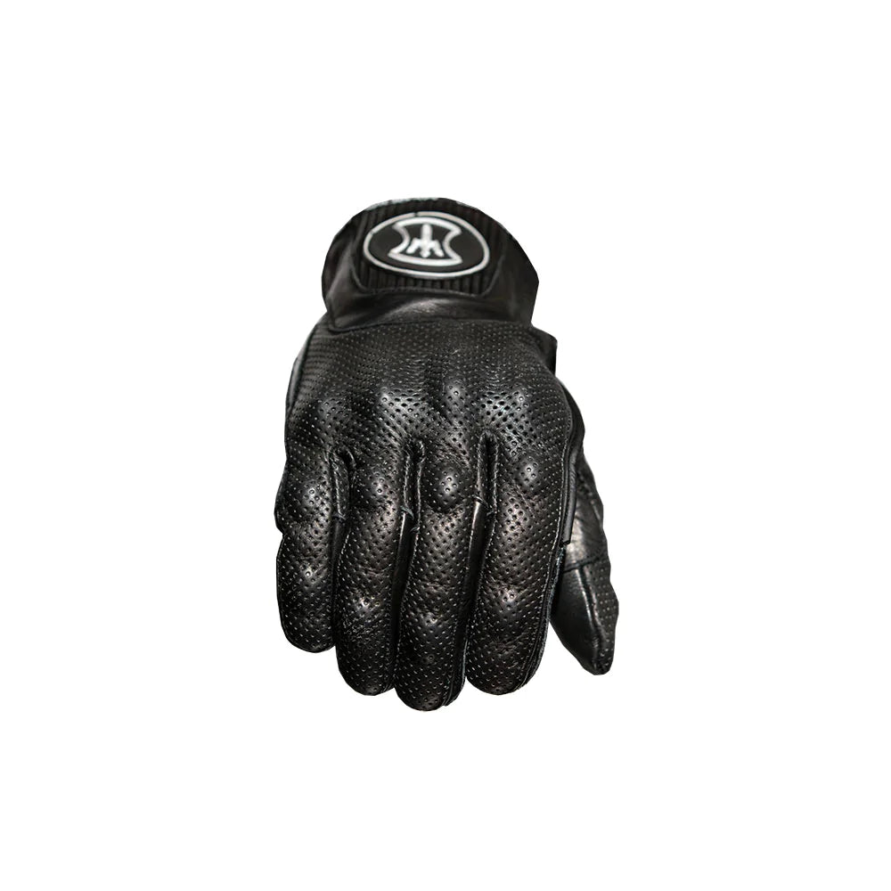 HEROIC ST-R Pro FTR Covered Knuckle Shorty Gloves - Black - Howling Moto