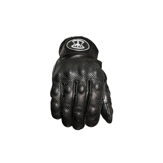 HEROIC ST-R Pro FTR Covered Knuckle Shorty Gloves - Black - Howling Moto