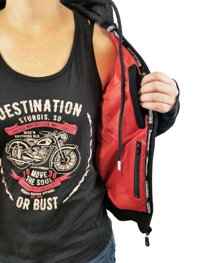 HEROIC Women's TRIDAVAR Armored Hoodie - Howling Moto