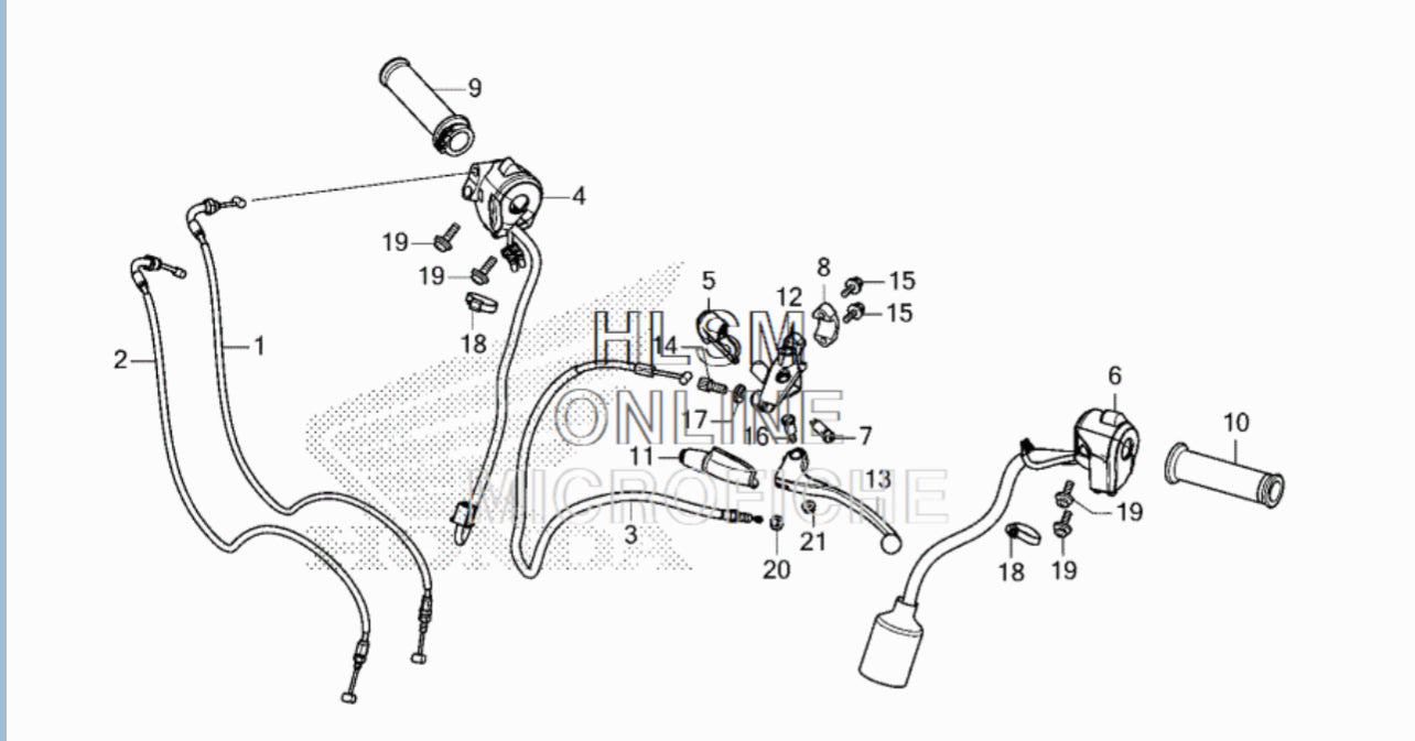 Honda Grom OEM Throttle Cables (2022+) – Cable A, Cable B, or Both