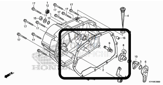 RIGHT CRANKCASE GASKET FOR CRF110 CLUTCH COVER GASKET - Howling Moto