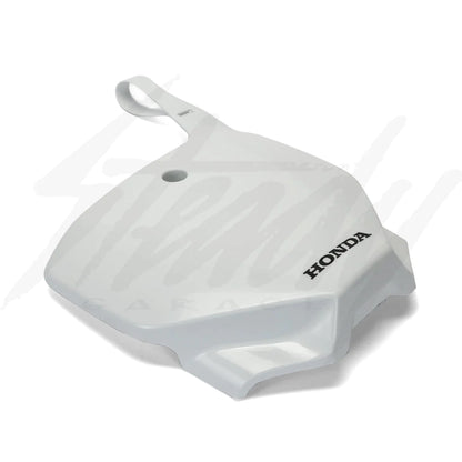 White OEM Honda Racing Front Number Plate Type "A" - Howling Moto