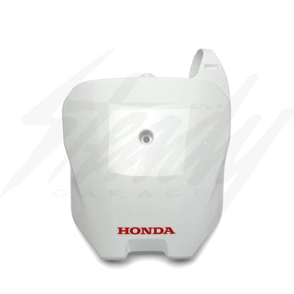 White OEM Honda Racing Front Number Plate Type "B" - Howling Moto
