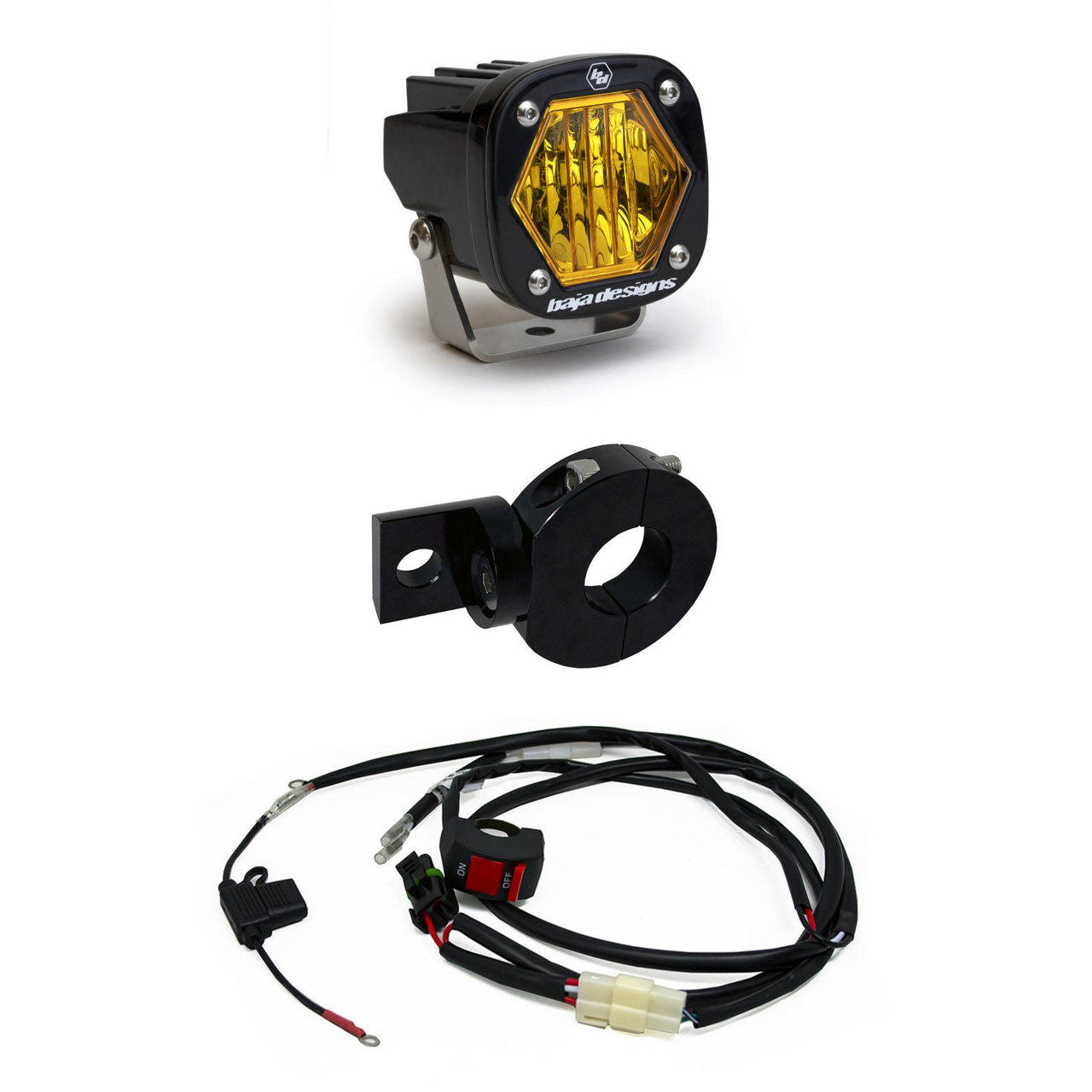 Baja Designs Moto Electric Start Pit Bike S1 Auxiliary Light Kit - Universal