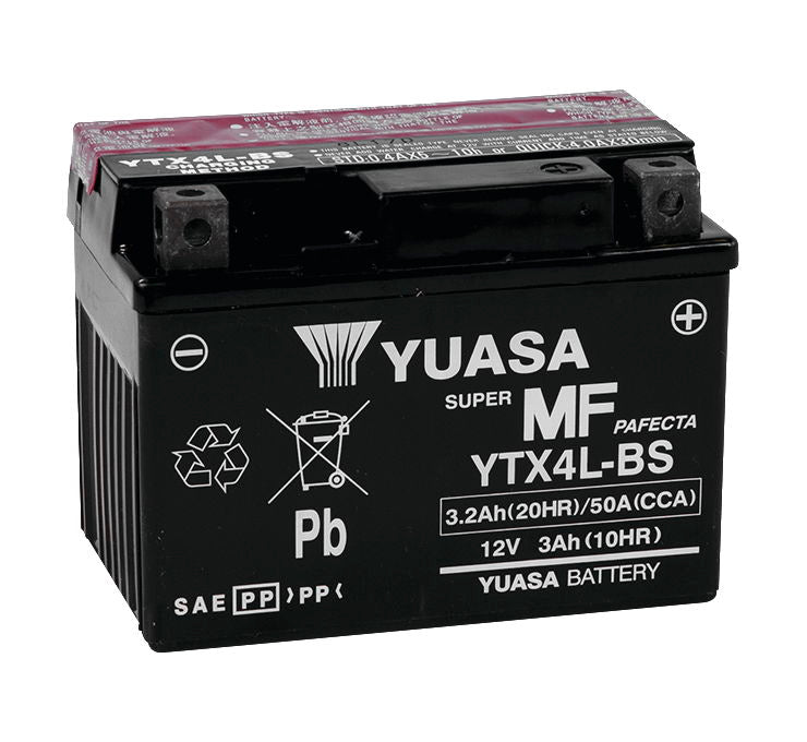 Yuasa® AGM Maintenance-Free VRLA Batteries YTX4L-BS