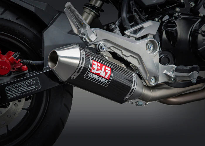 Yoshimura GROM 17-20 RACE MINI RS-2 STAINLESS FULL EXHAUST, W/ CARBON FIBER MUFFLER