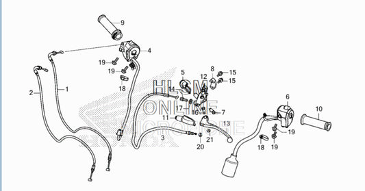 2022+ Grom OEM Throttle Cables