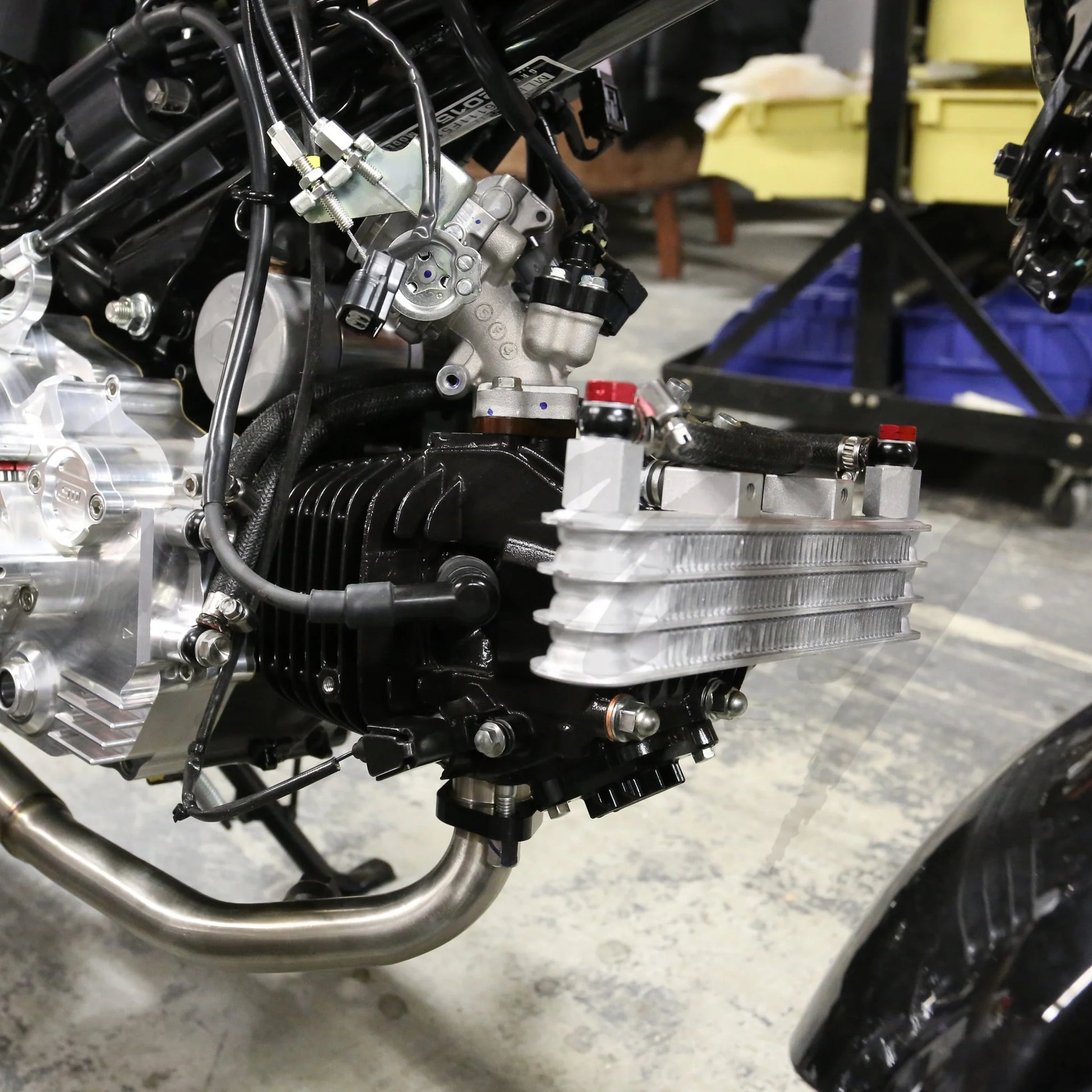 Kitaco 3 Row Oil Cooler Kit Honda Grom 125 (2014-2020) - Howling Moto