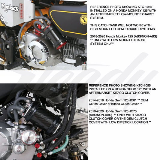 Kitaco Carbon Oil Catch Tank for Honda Grom 125 2014-2020 - Howling Moto