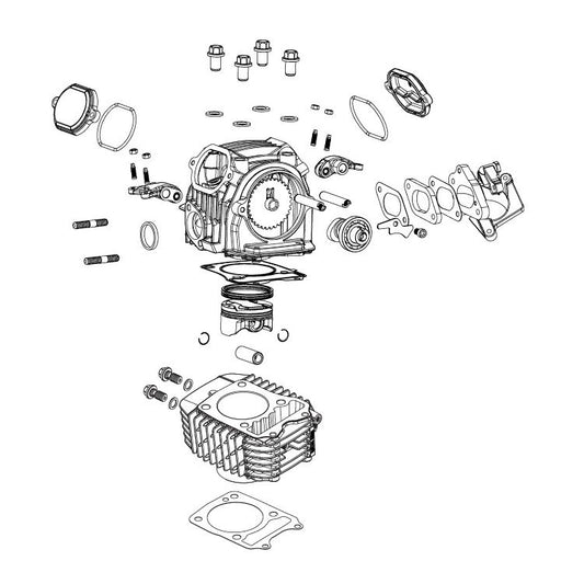 Koso North America 170cc Big Bore Cylinder/Head Kit for Honda Grom - Howling Moto