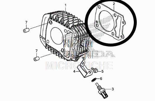 Honda Grom 2014-2020 / Monkey 2019-2021 Cylinder Base Gasket